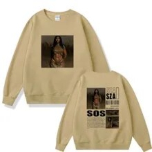 SZA Merch SOS Album Cream Sweatshirt