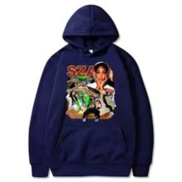 SZA Merch Blue Good Days Graphics Hoodie