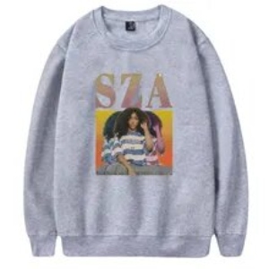 SZA Merch O-Neck Gray Sweatshirt