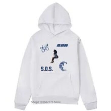 SZA SOS Anime White Hoodie